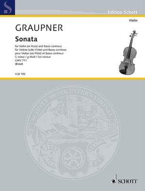 Graupner, Christoph: Sonata G minor GWV 711