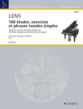 Lens, Nicholas: 100 etudes, exercises and simple tonal phrases