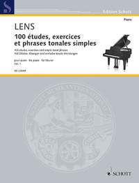 Lens, Nicholas: 100 etudes, exercises and simple tonal phrases Band 1