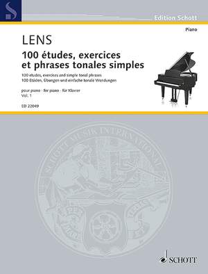 Lens, Nicholas: 100 etudes, exercises and simple tonal phrases