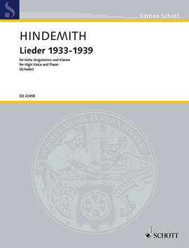 Hindemith, Paul: Lieder 1933-1939