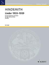 Hindemith, Paul: Lieder 1933-1939