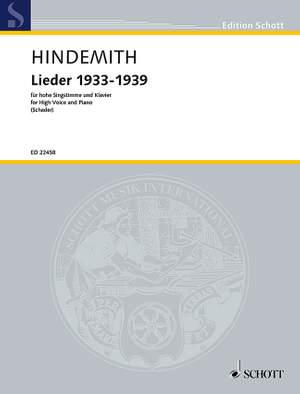 Hindemith, Paul: Lieder 1933-1939