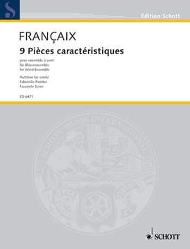 Françaix, Jean: 9 characteristic Pieces