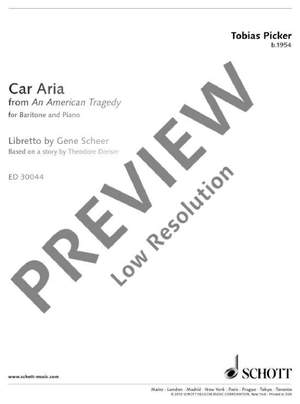 Picker, Tobias: Car Aria