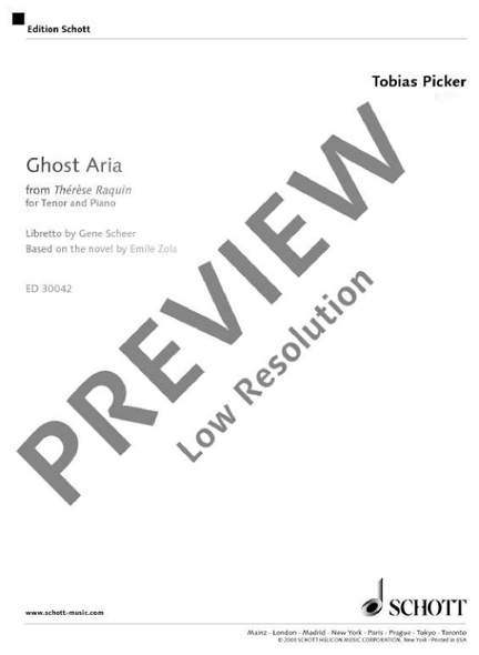 Picker, Tobias: Ghost Aria
