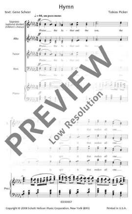 Picker, Tobias: Hymn