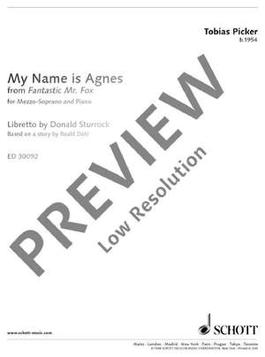 Picker, Tobias: My Name is Agnes