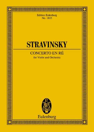 Stravinsky, Igor: Concerto en ré - Concerto in D