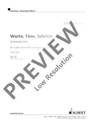 Schnebel, Dieter: Worte, Töne, Schritte