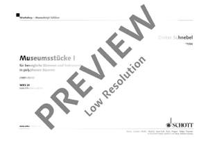 Schnebel, Dieter: Museumsstücke I