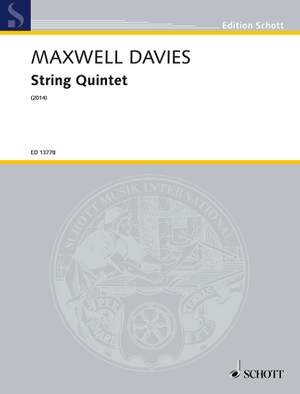 Maxwell Davies, Sir Peter: String Quintet op. 330