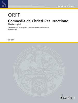 Orff, Carl: Comoedia de Christi Resurrectione