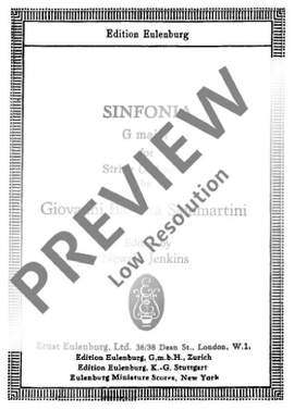 Sammartini, Giovanni Battista: Sinfonia G major J-C 39