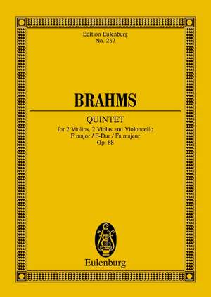 Brahms, Johannes: Quintet F major op. 88
