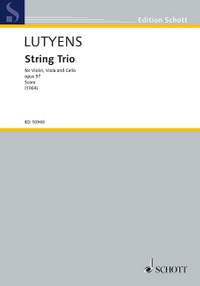 Lutyens, Elisabeth: String Trio op. 57