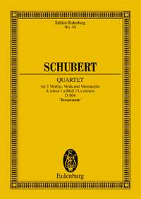 Schubert, Franz: Quartet A minor op. 29 D 804