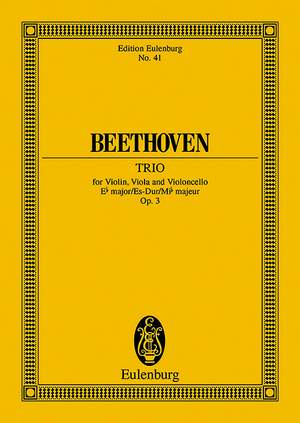 Beethoven, Ludwig van: String Trio Eb major op. 3