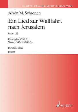 Schronen, Alwin Michael: Ein Lied zur Wallfahrt nach Jerusalem