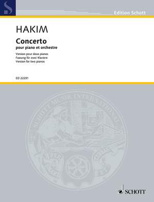 Hakim, Naji: Concerto for piano and orchestra