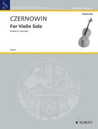 Czernowin, Chaya: For Violin Solo