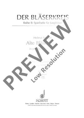 Schmitt, Helmut: Alte Bläsersätze