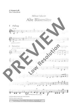 Schmitt, Helmut: Alte Bläsersätze