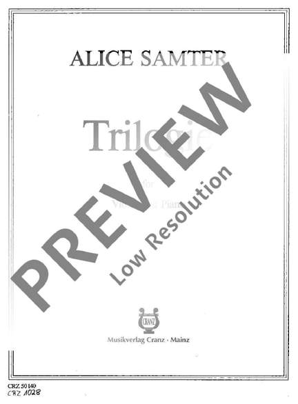 Samter, Alice: Trilogy