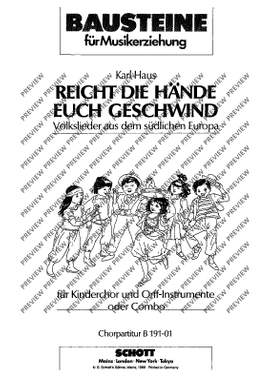 Haus, K: Reicht die Hände euch geschwind