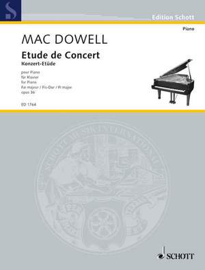 MacDowell, Edward: Etude de Concert op. 36