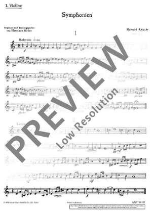 Scheidt, Samuel: 15 Symphonies