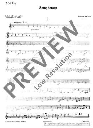Scheidt, Samuel: 15 Symphonies