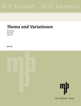 Glazunov, Alexander: Theme and Variations F# minor op. 72