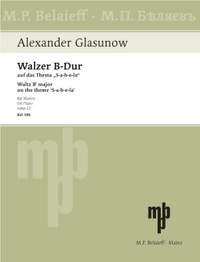 Glazunov, Alexander: Waltz Bb major op. 23