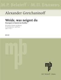 Gretchaninow, Alexandr: Four Songs op. 5