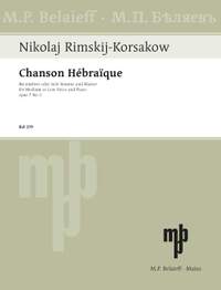 Rimsky-Korsakov, Nikolai: Chanson Hébraïque op. 7/3