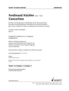 Kuechler, Ferdinand: Concertino G major op. 11