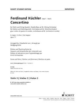 Kuechler, Ferdinand: Concertino G major op. 11
