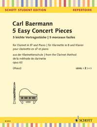 Baermann, Carl: 5 Easy Concert Pieces op. 63