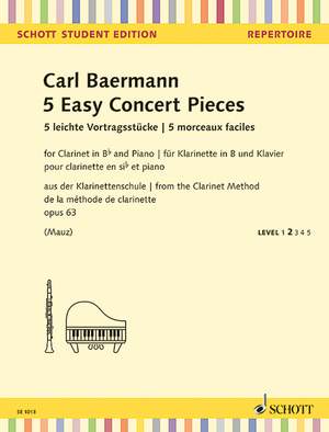 Baermann, Carl: 5 Easy Concert Pieces op. 63