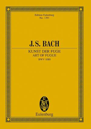 Bach, Johann Sebastian: Art of Fugue BWV 1080