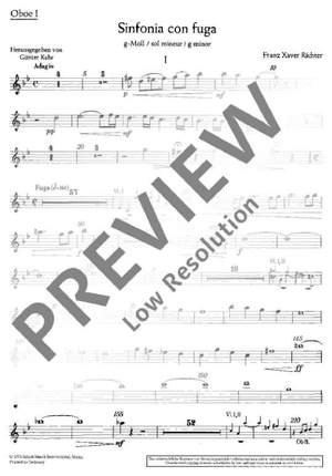 Richter, Franz Xaver: Sinfonia con fuga g minor