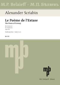 Scriabin, Alexander Nikolayevich: The Poem of Ecstasy op. 54