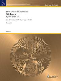 Korngold, Erich Wolfgang: Violanta Heft 2 op. 8