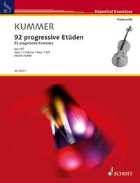 Kummer, Friedrich August: 92 progressive Exercises Band 1 op. 60