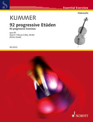 Kummer, Friedrich August: 92 Progressives Exercises op. 60