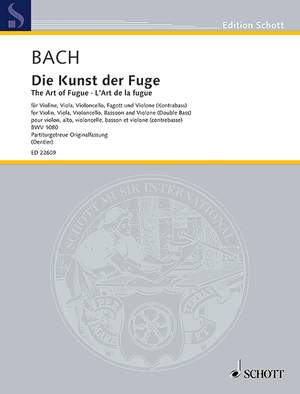 Bach, Johann Sebastian: The Art of Fugue BWV 1080