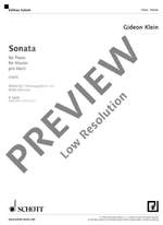 Klein, Gideon: Sonata Product Image
