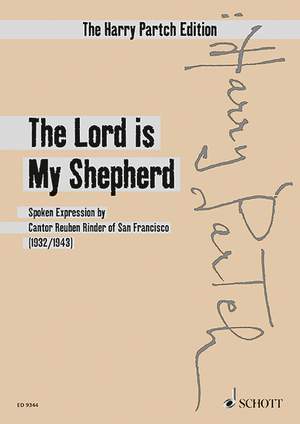 Partch, Harry: The Lord is My Shepherd