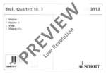 Beck, Conrad: String quartet No. 3 Product Image